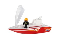 Boazz loď/člun hasiči s figurkou plast 38cm 24m+