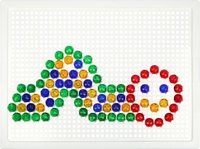 Mozaika klobouček 1cm krystal 140ks v krabici 24x21x3,5cm