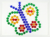 Mozaika klobouček 1cm krystal 140ks v krabici 24x21x3,5cm