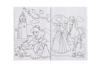 Omalovánky+aktivity/Maľovanky+aktivity Princezny/princezné 4ks +pastelky CZ+SK verze v sáčku 21x29cm