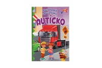 Omalovánky+aktivity/Maľovanky+aktivity Autíčko 4ks + pastelky CZ + SK verze v sáčku 21x29cm