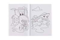 Omalovánky+aktivity/Maľovanky+aktivity Autíčko 4ks + pastelky CZ + SK verze v sáčku 21x29cm