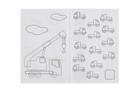 Omalovánky+aktivity/Maľovanky+aktivity Autíčko 4ks + pastelky CZ + SK verze v sáčku 21x29cm