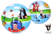 Míč gumový nafouknutý Krtek průměr 12cm v síťce