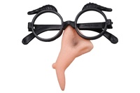 Sada čarodějnice plast nos + brýle v sáčku karneval