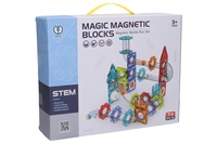 Kuličková dráha magnetická plast 74ks s doplňky v krabici 31x25x8cm