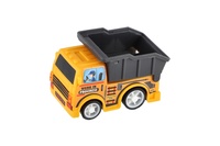 Stavební stroj mini 4ks+letadlo plast 5-7cm na zpětné natažení v blistru 23x22cm