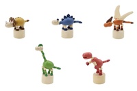Dinosaurus dřevěný mačkací různé druhy