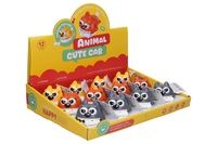 Pes s kostí na natažení plastový 9cm