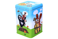 Pokladnička Krtek kvádr se zámkem plech