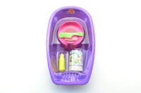 Plastová vanička s doplňky 40x9,5cm různé barvy