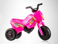 Odrážedlo Enduro Yupee růžové malé plast výška sedadla 26cm nosnost do 25kg od 12 měsíců