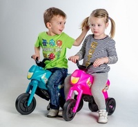 Odrážedlo Enduro Yupee růžové velké plast výška sedadla 31cm nosnost do 25kg od 12 měsíců