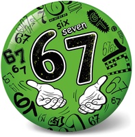 Míč 67/six seven nafouknutý 23 cm 4 barvy