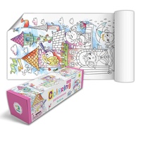 Plakát na vybarvení princezna 70x16cm v krabičce 19x5x5cm