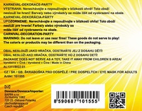 Škraboška oční semišová černá