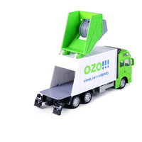 Kovové Auto Popelářský vůz OZO!!! 19cm v krabičce zpětný chod