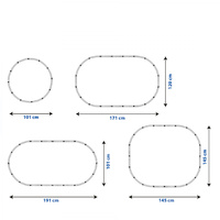 Vlak Pendolíno České dráhy s kolejemi 23ks se zvukem a světlem