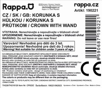 Korunka princezna s hůlkou růžová