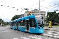 Tramvaj Moderní DPO Ostrava modrá 47cm