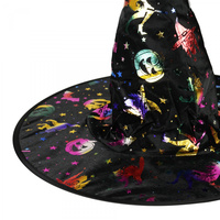 Klobouk čarodějnický s barevným potiskem pro dospělé