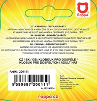 Klobouk čarodějnický s barevným potiskem pro dospělé