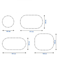Vlak Pendolíno se zvukem a světlem na baterie koleje 4,8m