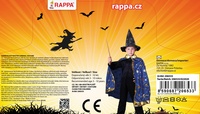 Dětský čarodějnický kouzelnický plášť s hvězdami modrý