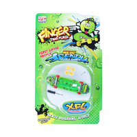 Skateboard šroubovací prstový svítící 9,5cm různé motivy