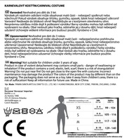 Dětský Kostým čarodějnice zlatá vel.M šaty na karneval
