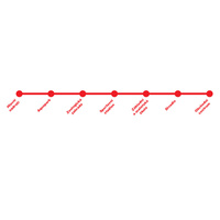 Autobus česky hlásí zastávky kloubový červený 36cm