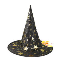 Dětský klobouk čarodějnický s hvězdami 33cm