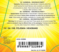 Čelenka Šťastný Nový rok Happy New Year