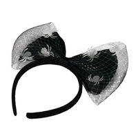 Čelenka mašle Halloween s pavouky