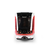 Tramvaj Kovová červená 20cm otevírací dveře na zpětný chod