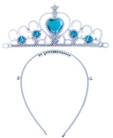 Plastová korunka zimní princezna s kamínky