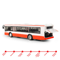 Autobus červený hlásí zastávky 28cm