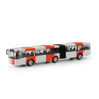 Kovový autobus PID Praha červený 18 cm