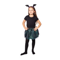 Kostým Sukně tutu s čelenkou netopýr