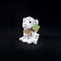 Plyšový tygr bílý 15cm eco-friendly