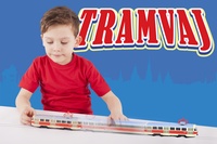 Tramvaj Tatra T3 česká kovová 16cm retro