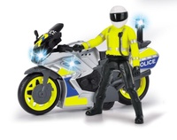 Policejní motocykl 17 cm s jezdcem