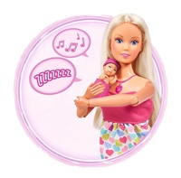 Simba Panenka Steffi těhotná New Born Baby se zvukem 29cm