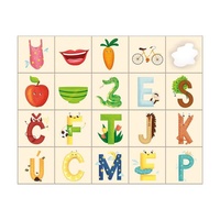 Dino Dřevěné naučné kostky Kubus Abeceda 20 kostek