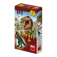 Dino Puzzle Dinosauři + figurka 60 dílků