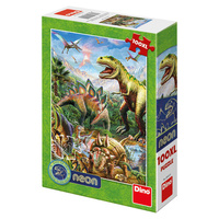 Dino Puzzle Neon Svět Dinosaurů 100XL dílků