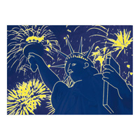 Dino Puzzle Neon Zářící Socha Svobody 1000 dílků