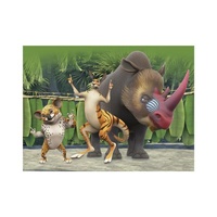 Dino Dřevěné kostky Kubus Zafari 12 kostek