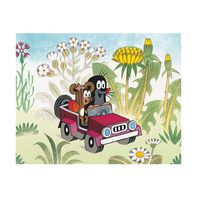 Dino Dřevěné kostky kubus Krtek a dopravní prostředky 20 kostek