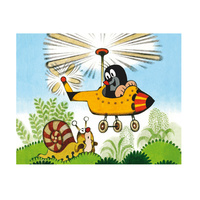 Dino Dřevěné kostky kubus Krtek a dopravní prostředky 20 kostek